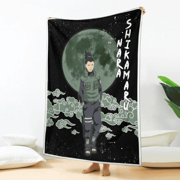 Plaid Nara Shikamaru Naruto Couverture Plaid Polaire Plaid Canapé – Image 2