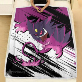 Plaid Pokémon Ectoplasma Couverture Plaid Polaire Plaid Canapé