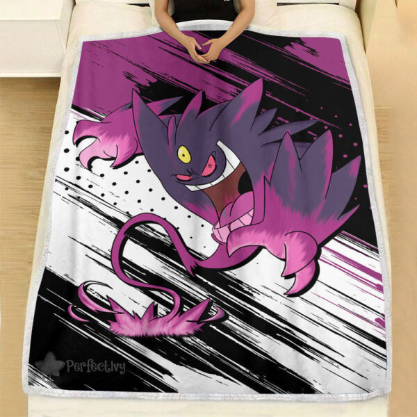 Plaid Pokémon Ectoplasma Couverture Plaid Polaire Plaid Canapé