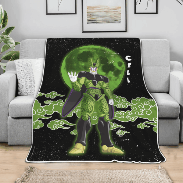 Plaid Cell parfaite Dragon Ball DBZ Couverture Plaid Polaire Plaid Canapé – Image 3