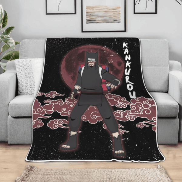 Plaid Kankurou Naruto Couverture Plaid Polaire Plaid Canapé – Image 3