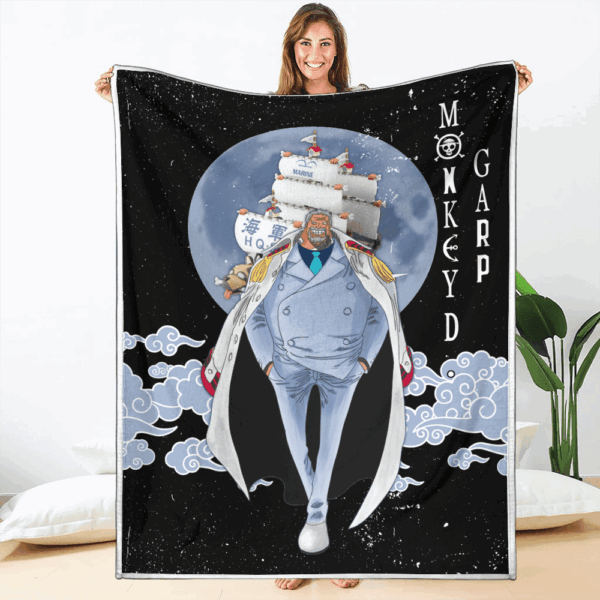Plaid Monkey D. Garp One Piece Couverture Plaid Polaire Plaid Canapé