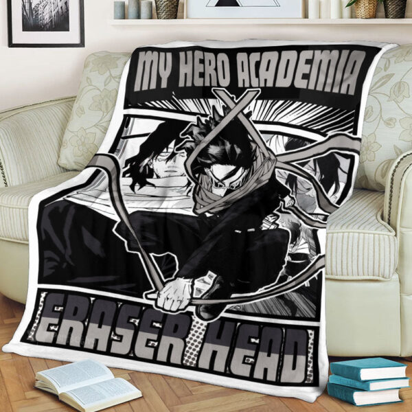Plaid Shota Aizawa My Hero Academia Couverture Plaid Polaire Plaid Canapé – Image 3