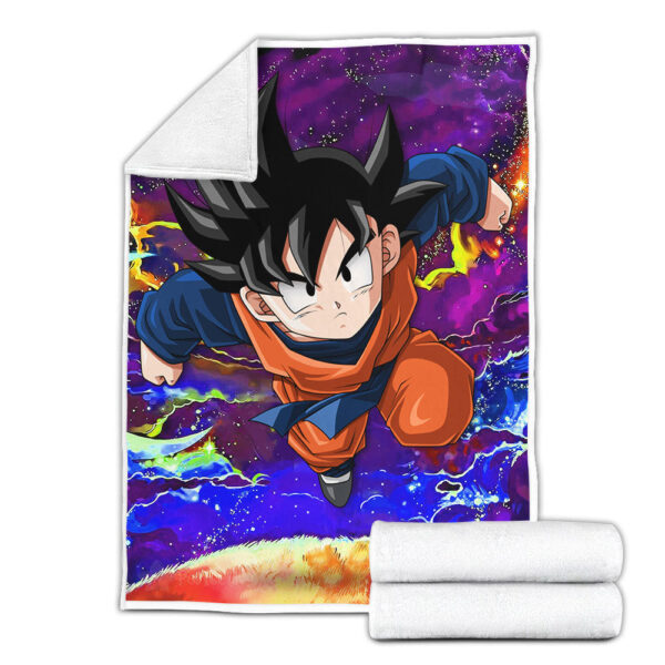 Plaid Goten Dragon Ball DBZ 01 Couverture Plaid Polaire Plaid Canapé – Image 2