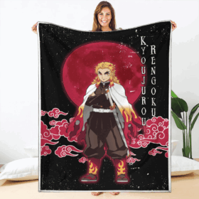 Plaid Kyoujurou Rengoku Demon Slayer Couverture Plaid Polaire Plaid Canapé