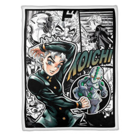 Plaid Koichi Hirose JJBA JoJo’s bizarre adventure Couverture Plaid Polaire Plaid Canapé