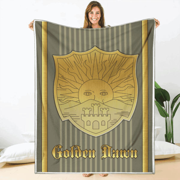 Plaid Golden Dawn Magic Knights Black Clover Couverture Plaid Polaire Plaid Canapé