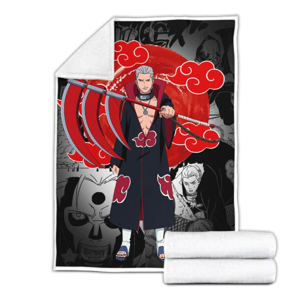 Plaid Hidan Akatsuki Naruto Couverture Plaid Polaire Plaid Canapé – Image 2