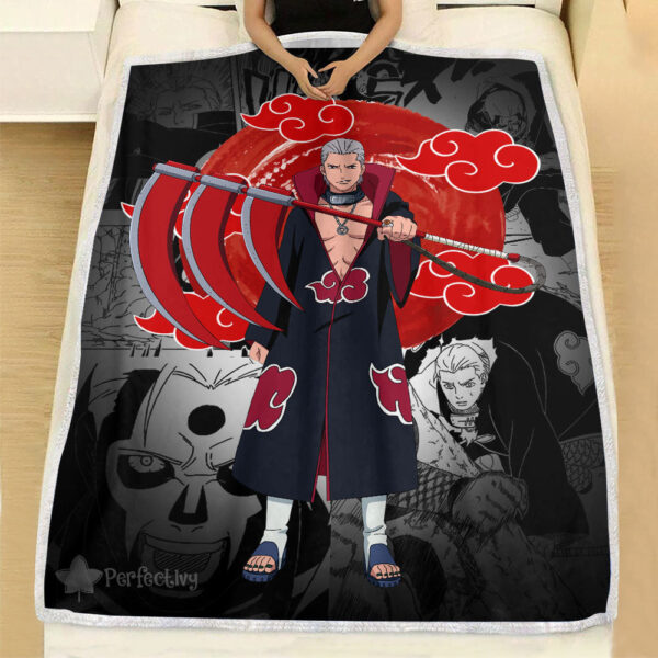 Plaid Hidan Akatsuki Naruto Couverture Plaid Polaire Plaid Canapé – Image 3