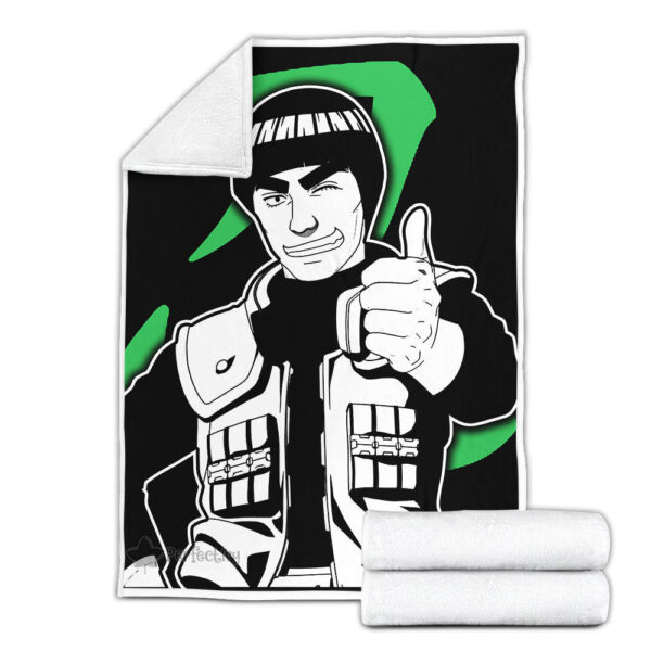 Plaid Might Guy Naruto 01 Couverture Plaid Polaire Plaid Canapé – Image 3