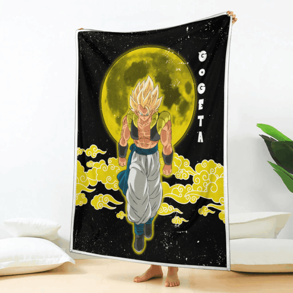 Plaid Gogeta Dragon Ball DBZ 02 Couverture Plaid Polaire Plaid Canapé – Image 2