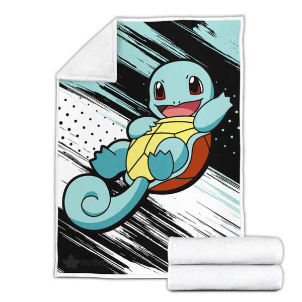 Plaid Pokémon Carapuce Couverture Plaid Polaire Plaid Canapé – Image 3