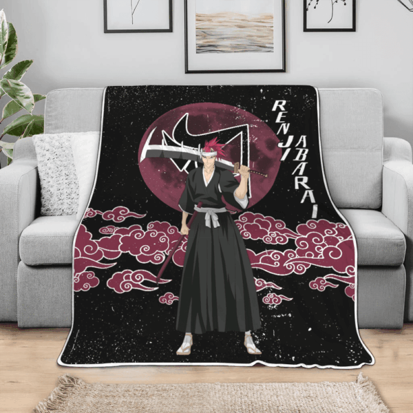 Plaid Renji Abarai Bleach 01 Couverture Plaid Polaire Plaid Canapé – Image 3