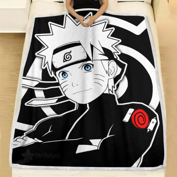 Plaid Uzumaki Naruto 02 Couverture Plaid Polaire Plaid Canapé – Image 2