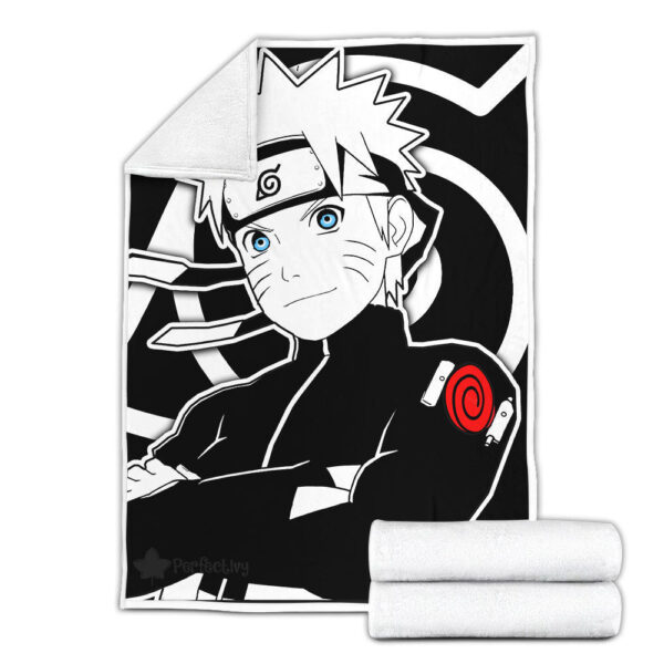 Plaid Uzumaki Naruto 02 Couverture Plaid Polaire Plaid Canapé – Image 3