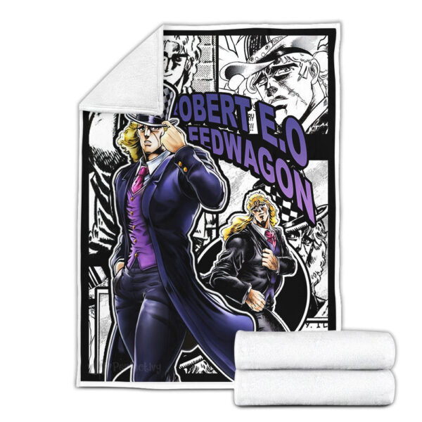 Plaid Robert E. O. Speedwagon JJBA JoJo's bizarre adventure Couverture Plaid Polaire Plaid Canapé – Image 3