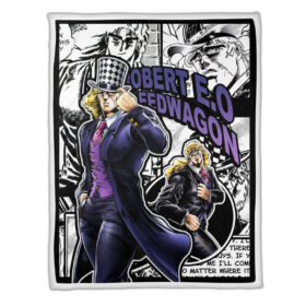 Plaid Robert E. O. Speedwagon JJBA JoJo’s bizarre adventure Couverture Plaid Polaire Plaid Canapé