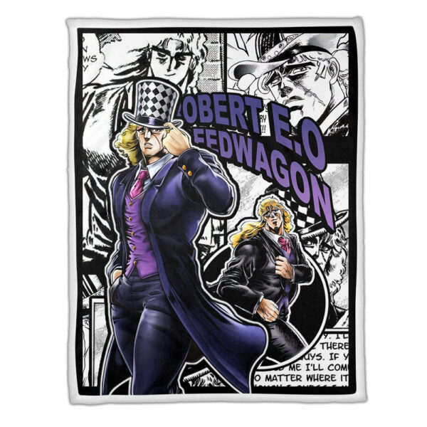 Plaid Robert E. O. Speedwagon JJBA JoJo's bizarre adventure Couverture Plaid Polaire Plaid Canapé
