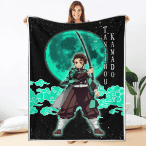 Plaid Tanjirou Kamado Demon Slayer Couverture Plaid Polaire Plaid Canapé