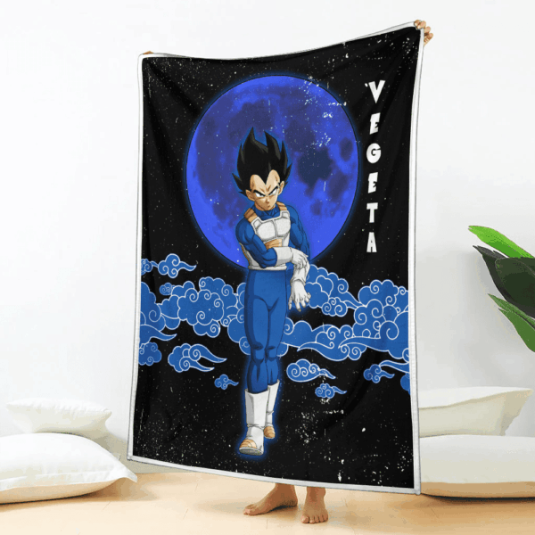 Plaid Vegeta Dragon Ball DBZ 01 Couverture Plaid Polaire Plaid Canapé – Image 2