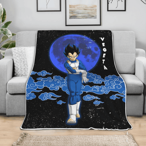 Plaid Vegeta Dragon Ball DBZ 01 Couverture Plaid Polaire Plaid Canapé – Image 3