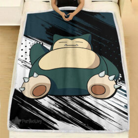 Plaid Pokémon Ronflex Couverture Plaid Polaire Plaid Canapé