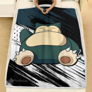 Plaid Pokémon Ronflex Couverture Plaid Polaire Plaid Canapé