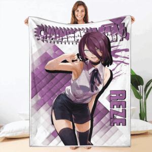 Plaid Reze Chainsaw Man 01 Couverture Plaid Polaire Plaid Canapé