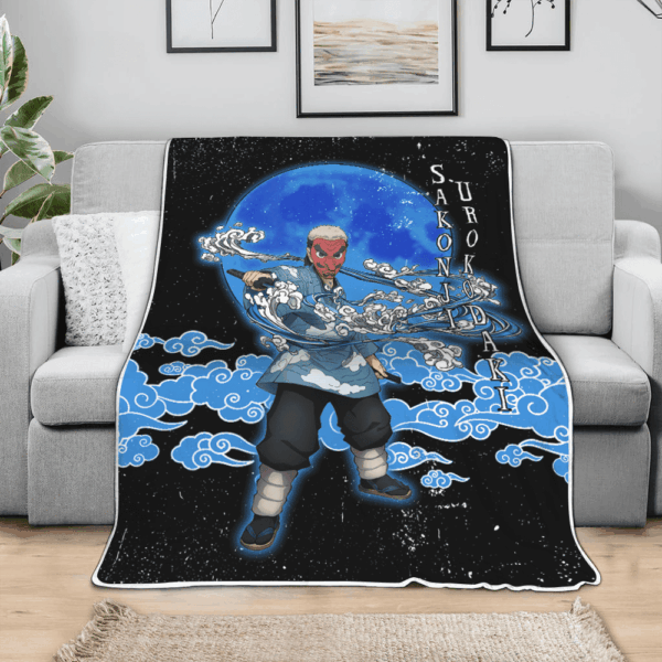 Plaid Sakonji Urokodaki Demon Slayer 02 Couverture Plaid Polaire Plaid Canapé – Image 3