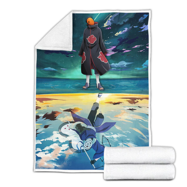 Plaid Tobi Uchiha Obito Naruto 03 Couverture Plaid Polaire Plaid Canapé – Image 3