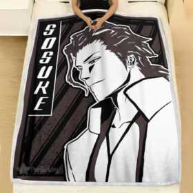 Plaid Sosuke Aizen Bleach Couverture Plaid Polaire Plaid Canapé