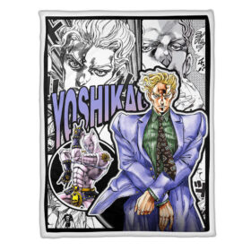 Plaid Yoshikage Kira JJBA JoJo’s bizarre adventure Couverture Plaid Polaire Plaid Canapé