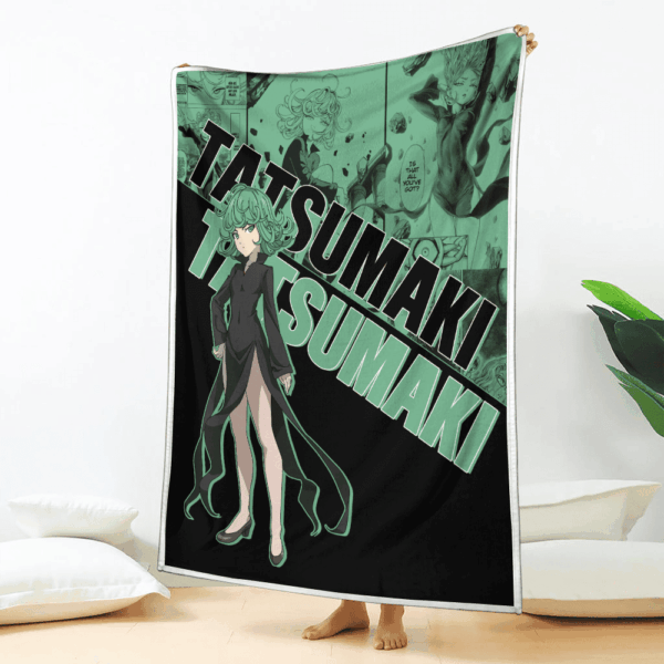 Plaid Tatsumaki One Punch Man Couverture Plaid Polaire Plaid Canapé – Image 2
