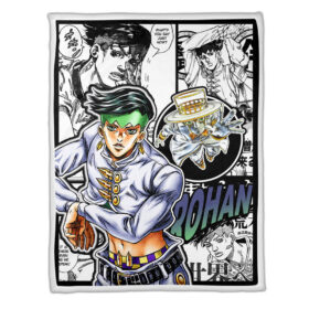 Plaid Rohan Kishibe JJBA JoJo’s bizarre adventure Couverture Plaid Polaire Plaid Canapé