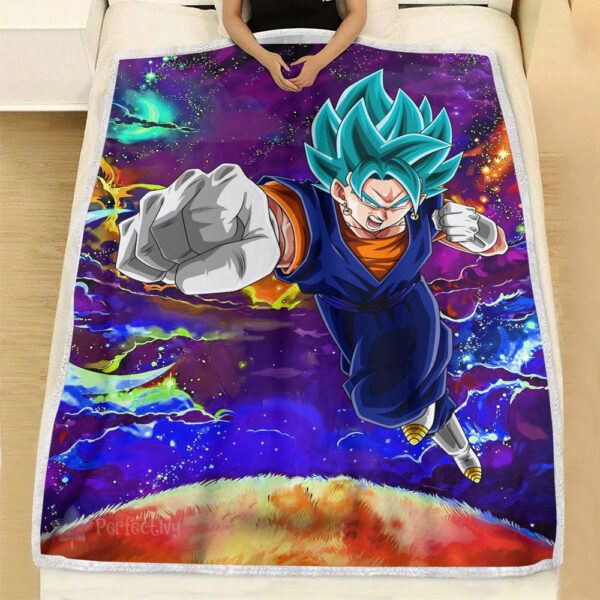 Plaid Vegito Dragon Ball DBZ Couverture Plaid Polaire Plaid Canapé – Image 3