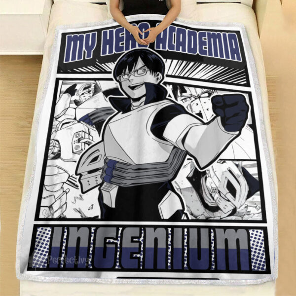 Plaid Tensei Iida My Hero Academia Couverture Plaid Polaire Plaid Canapé – Image 2