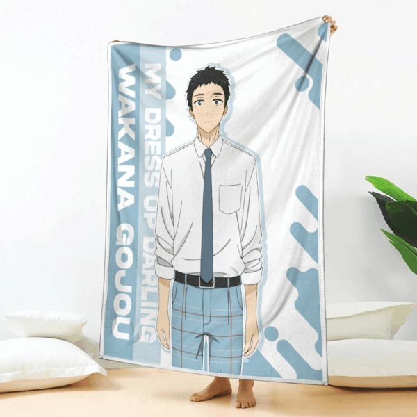Plaid Wakana Gojou My Dress-Up Darling Couverture Plaid Polaire Plaid Canapé – Image 2