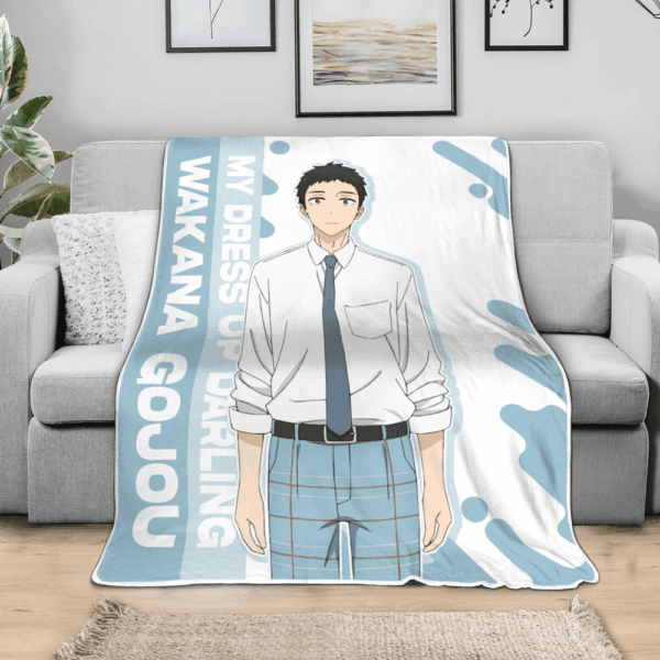 Plaid Wakana Gojou My Dress-Up Darling Couverture Plaid Polaire Plaid Canapé – Image 3