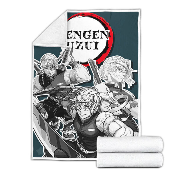 Plaid Tengen Uzui Demon Slayer 02 Couverture Plaid Polaire Plaid Canapé – Image 2