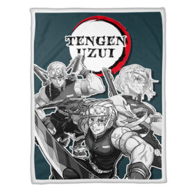 Plaid Tengen Uzui Demon Slayer 02 Couverture Plaid Polaire Plaid Canapé