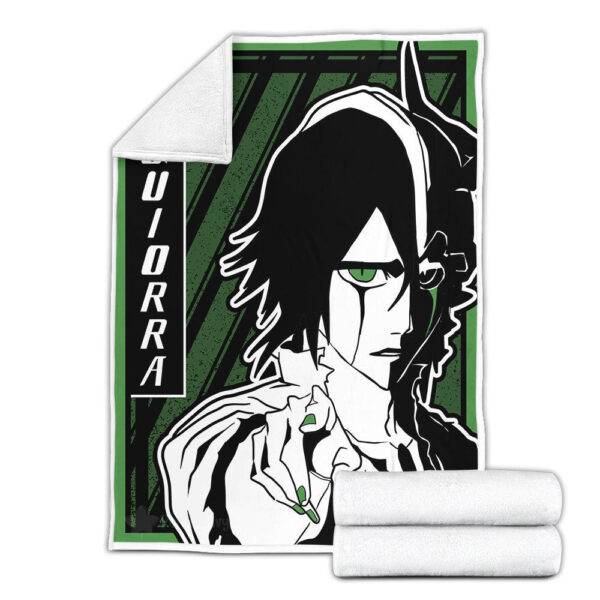 Plaid Ulquiorra Cifer Bleach 02 Couverture Plaid Polaire Plaid Canapé – Image 3