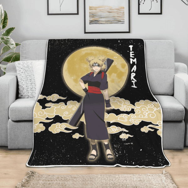 Plaid Temari Naruto 02 Couverture Plaid Polaire Plaid Canapé – Image 3