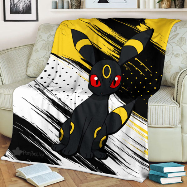 Plaid Pokémon Noctali Couverture Plaid Polaire Plaid Canapé – Image 2