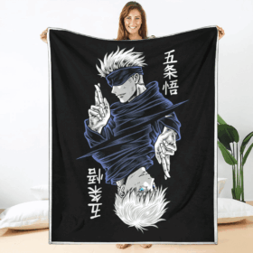 Plaid Satoru Gojo Jujutsu Kaisen Couverture Plaid Polaire Plaid Canapé