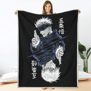 Plaid Satoru Gojo Jujutsu Kaisen Couverture Plaid Polaire Plaid Canapé