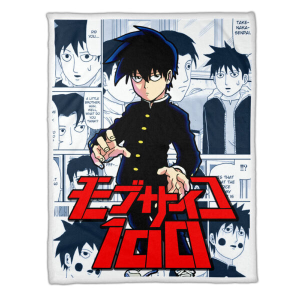Plaid Ritsu Kageyama Mob Psycho 100 Couverture Plaid Polaire Plaid Canapé – Image 3
