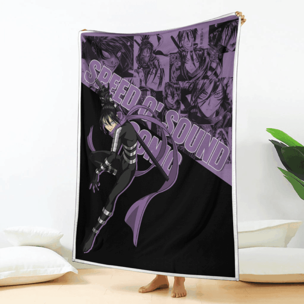 Plaid Speed-o'-Sound Sonic One Punch Man Couverture Plaid Polaire Plaid Canapé – Image 2