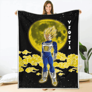 Plaid Vegeta Super Saiyan SSJ Dragon Ball DBZ Couverture Plaid Polaire Plaid Canapé