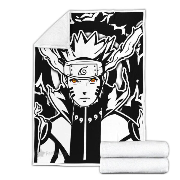 Plaid Uzumaki Bijuu Naruto 01 Couverture Plaid Polaire Plaid Canapé – Image 3