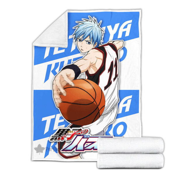 Plaid Tetsuya Kuroko Kuroko no Basket Couverture Plaid Polaire Plaid Canapé – Image 2